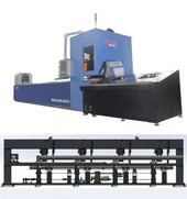 Automatik yang memuatkan Mesin memotong paip Laser