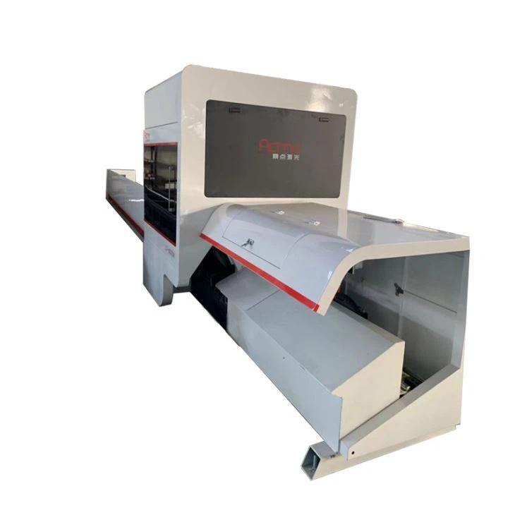 Kecil Diameter 10-60mm Diameter Tiub / Pipe Fiber Laser Cutting Machine